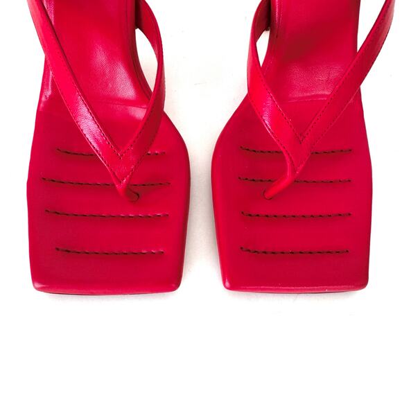 Gia Borghini x RHW Rosie Sandals Slingback Heeled Wedges Leather 36 (US6) - Picture 5 of 13